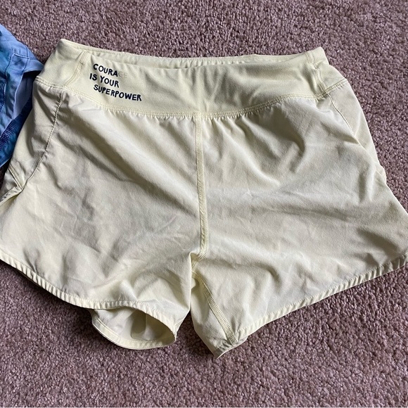 Athleta Girl | Bundle of Two Workout Athletic Shorts Blue Yellow Size Large 12 - Picture 5 of 9